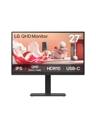 27" LG 27BA75QB-B - 2560x1440 (QHD) - 100Hz - IPS - 65W USB-C - KVM switch by LG, Black – cover 1 of 2