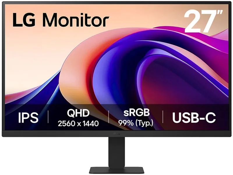 Gaming-Monitor LG 27U631A-B Quad HD 27" van LG, Zwart – cover