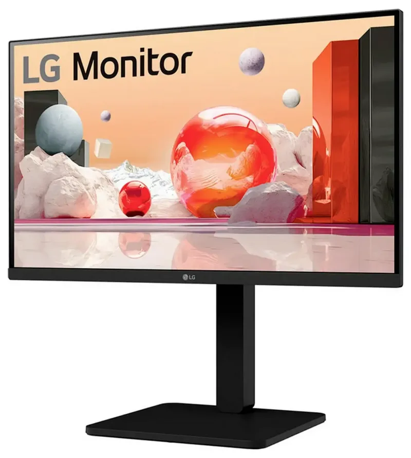 LG 24BA550-B - LED-monitor 24" (23.8" zichtbaar) - 1920 x 1080 Full HD (1080p) @ 100 Hz - IPS - 250 cdm² - 1300:1 - 5 ms - HDMI, VGA, DisplayPort - luidsprekers de LG, Noir – jaquette 2 sur 2