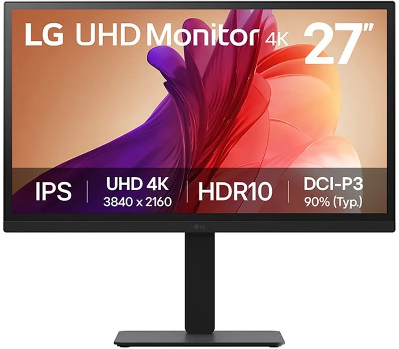 LG 27BA45U-B computer monitor 68,6 cm (27") 3840 x 2160 Pixels 4K Ultra HD by LG, Black – cover