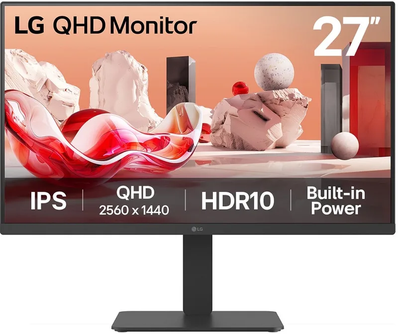 LG 27BA54QB-B computer monitor 68,6 cm (27") 2560 x 1440 Pixels Quad HD LCD van LG, Zwart – cover