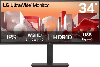 LG 34BA75QE-B - QHD Ultrawide Monitor - IPS - USB-C 90w - RJ-45 - 34 inch by LG – cover 1 of 2