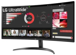LG 34WR50QK-B - QHD Curved Ultrawide Monitor - 100hz - 34 inch de LG – jaquette 2 sur 2