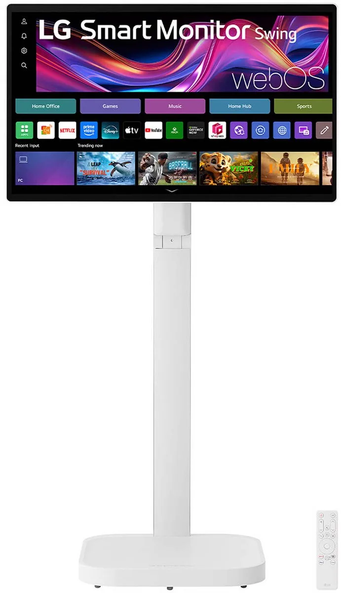 Swing 32U889SA - 4K Smart Touchscreen Monitor - TV - Met verrijdbare standaard - Apple AirPlay - WebOs Apps - Wi-Fi - Bluetooth van LG – cover