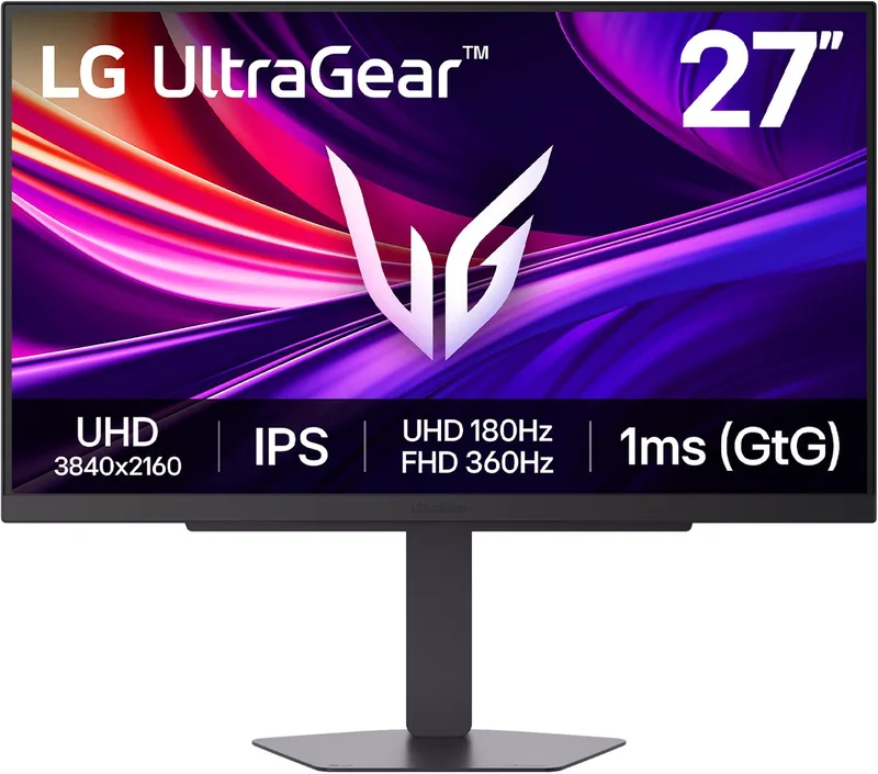 UltraGear 27G810A-B UHD 4K - IPS Gaming Monitor - Dual-Mode 180Hz/360hz - 1ms - DisplayHDR 400 - 27-inch van LG – cover