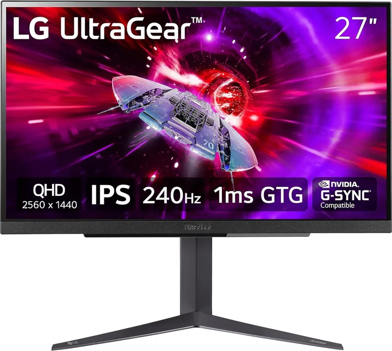 UltraGear 27GR83Q-B - QHD IPS Gaming Monitor - HDMI 2.1 - 240hz - 1ms - 27 inch by LG – cover