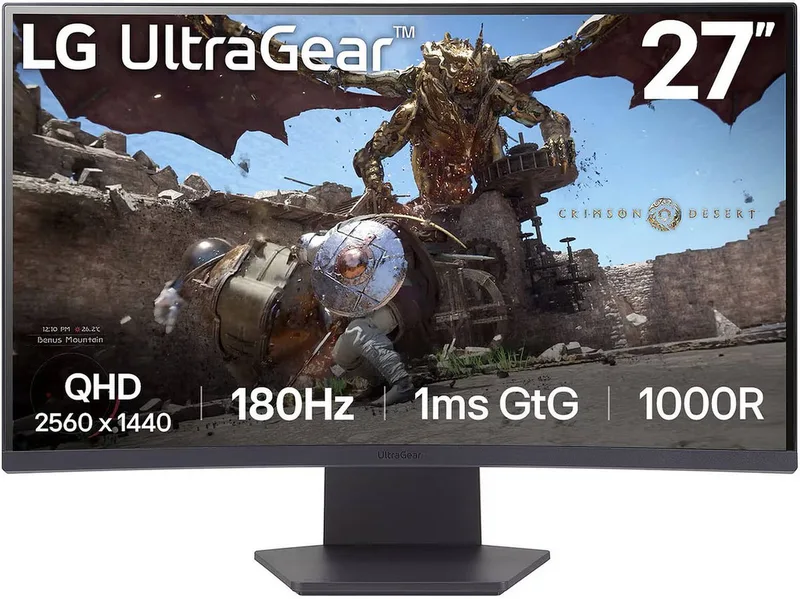 UltraGear 27GS60QC-B - QHD Curved Gaming monitor - 180hz - 27 inch by LG – cover