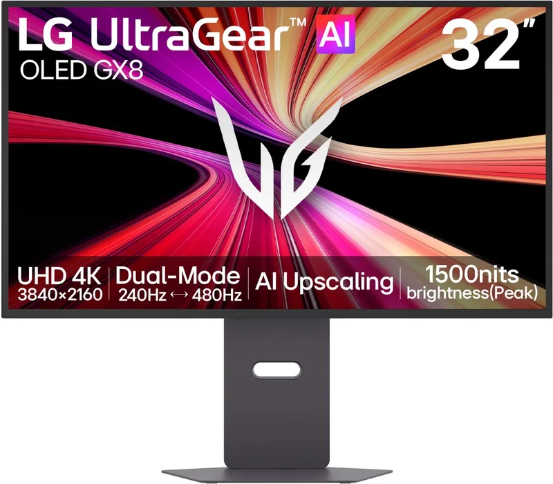 UltraGear 32GX870B-B - 4K Tandem OLED Gaming Monitor - Dual-Mode 240 <-> 480 hz - 32 inch van LG – cover