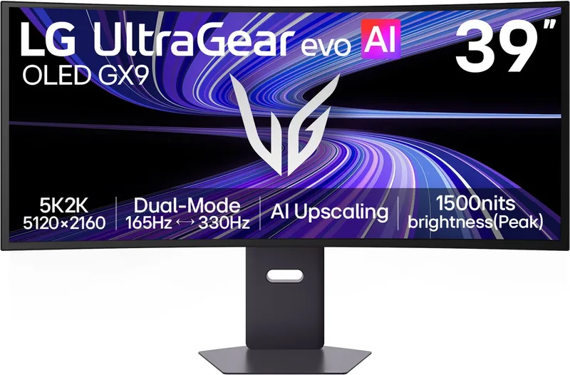 UltraGear evo 39GX950B - 5K2K Tandem OLED Gaming Monitor - Dual Mode - USB-C 90W - 39 inch de LG – jaquette