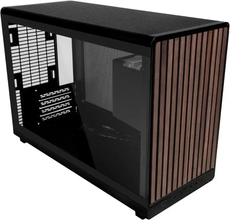 A3-mATX Wood Edition Black - Behuizing de Lian Li – jaquette