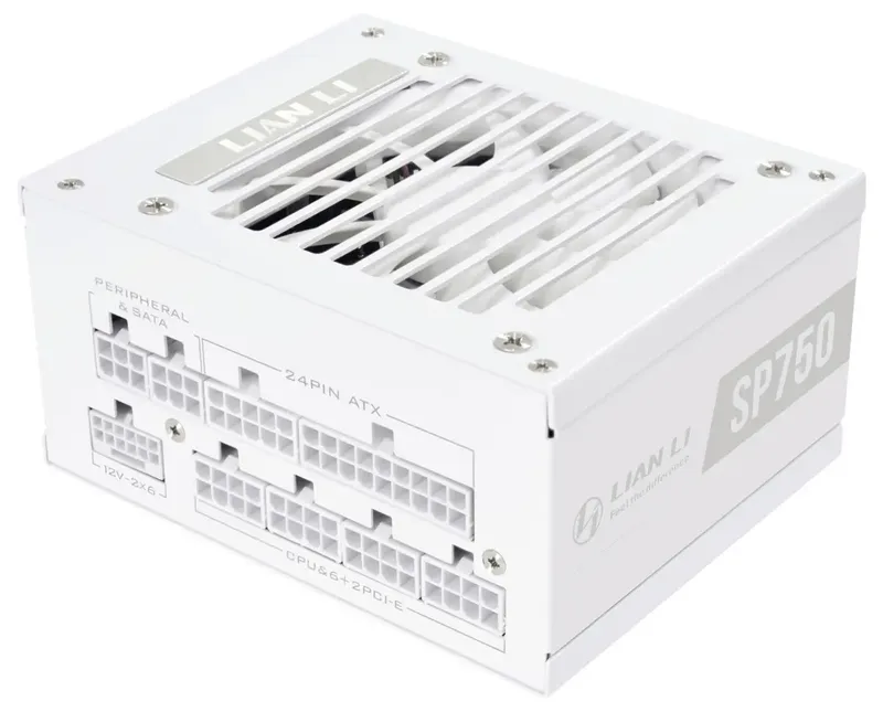 SP750 V2 (White) Voeding - 750 Watt - 92 mm - ATX - 80 Plus 80 PLUS Gold fra Lian Li, Hvid – cover 2 af 2