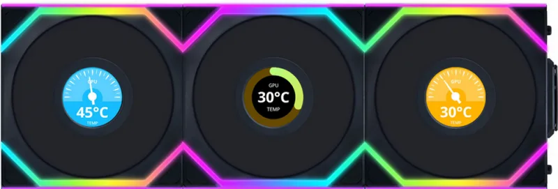 UNI FAN SL Wireless LCD Black - Ventilator by Lian Li – cover