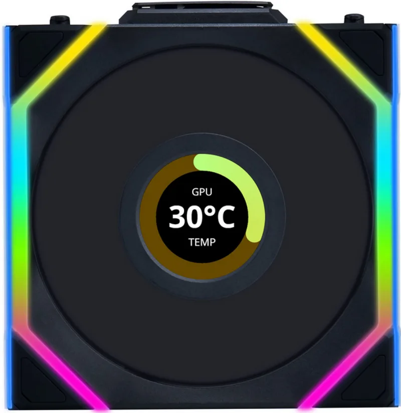 UNI FAN SL Wireless LCD Reverse Blade Black - Ventilator van Lian Li – cover