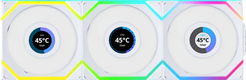 UNI FAN SL Wireless LCD White - Ventilator by Lian Li – cover