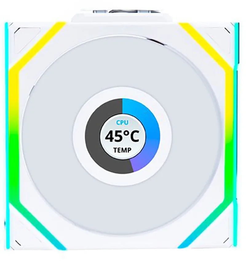 UNI FAN SL Wireless - Ventilatorhuis 120mm - 400 - 2000 rpm - 28.5 dBA - 4-pin PWM van Lian Li, Wit – cover