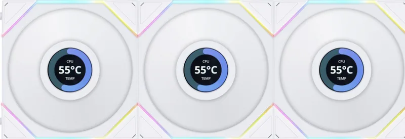 UNI FAN TL LCD 120 ARGB White - Ventilator by Lian Li – cover