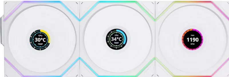 UNI FAN TL Wireless ARGB LCD White 3-IN-1 - Ventilator by Lian Li – cover