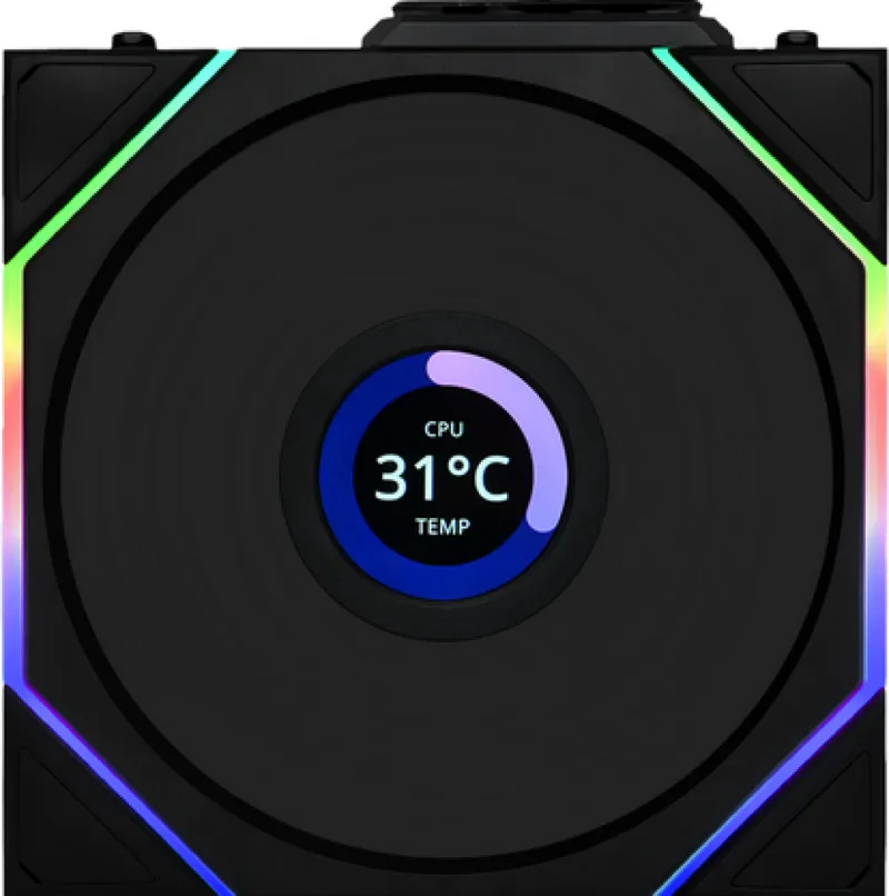 UNI FAN TL Wireless ARGB Reverse Blade LCD Black - Ventilator van Lian Li – cover