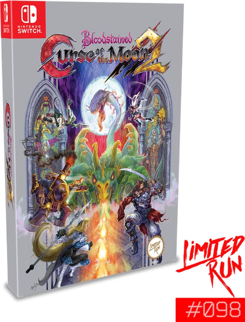 Bloodstained Curse of the Moon 2 Classic Edition (USA) by Limited Run Games, Nintendo Switch – cover