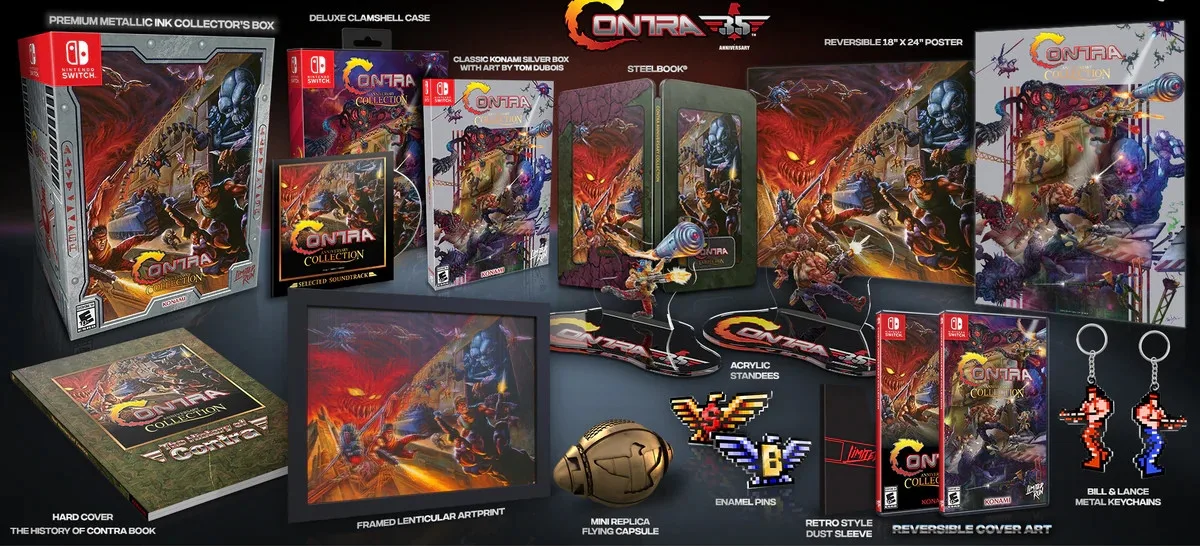 Nintendo Games Switch Contra Anniversary Collection Ultimate Edition Import Uk från Limited Run Games, Nintendo Switch – omslag