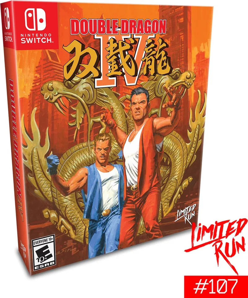 Double Dragon 4 (Collectors Edition) (Limited Run #107) van Limited Run Games, Nintendo Switch – cover