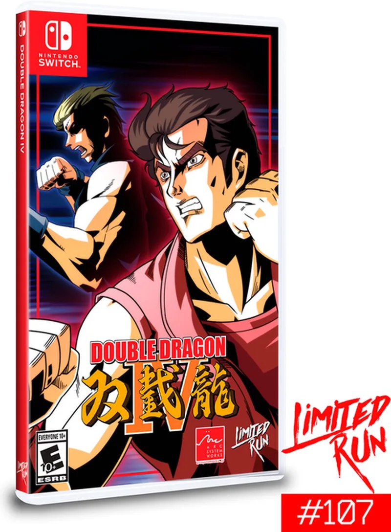 Double Dragon IV van Limited Run Games, Nintendo Switch – cover