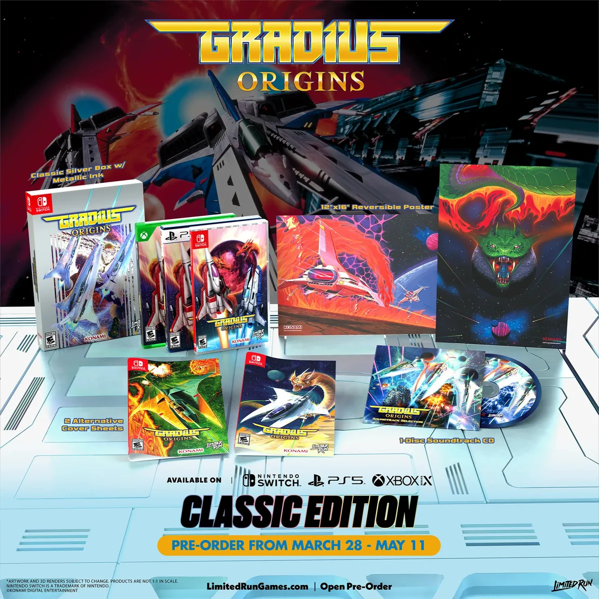 Gradius Origins Classic Edition (Limited Run Games) van Limited Run Games, Nintendo Switch – cover