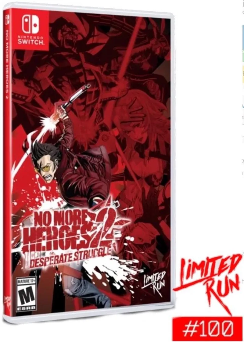 No More Heroes 2 Desperate Struggle by Limited Run Games, Nintendo Switch – cover