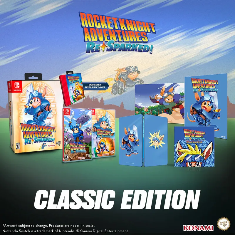 Rocket Knight Adventures: Re-Sparked Classic Editions (Limited Run Games) van Limited Run Games, Nintendo Switch – cover