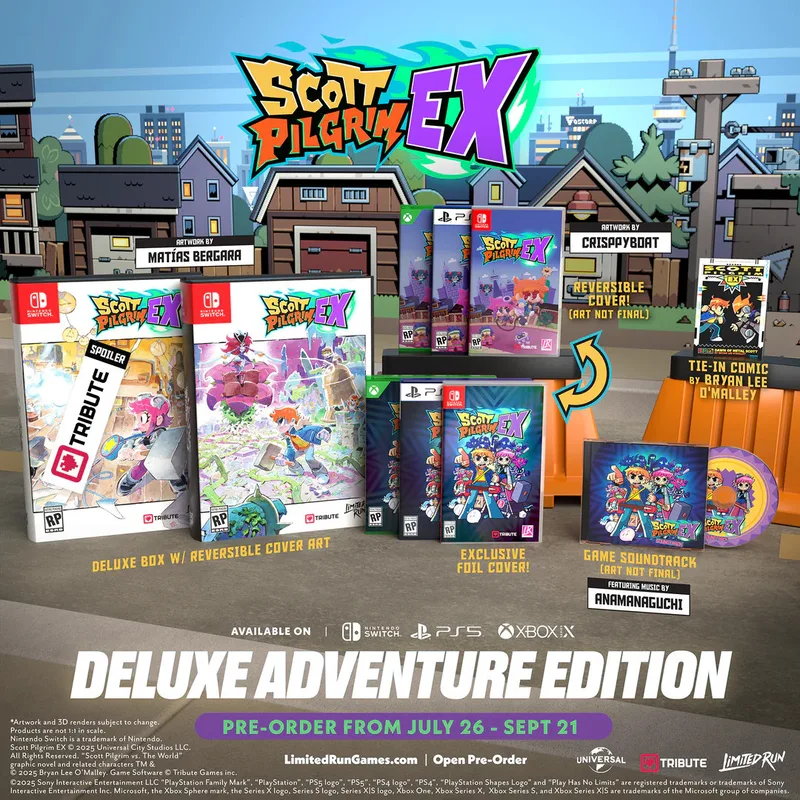 Scott Pilgrim EX Deluxe Adventure Edition (Limited Run Games) van Limited Run Games, PS5 – cover