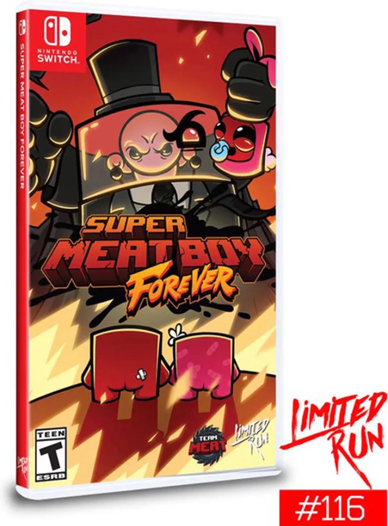 Super Meat Boy Forever # 116 Switch by Limited run games van Limited Run Games, Nintendo Switch – cover