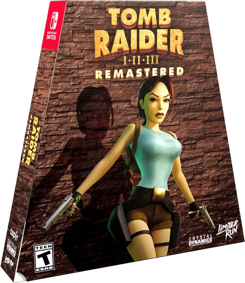 Tomb Raider I-III Remastered Convention Exclusive - Nintendo Switch (Limited Run) by Limited Run Games, Nintendo Switch – cover