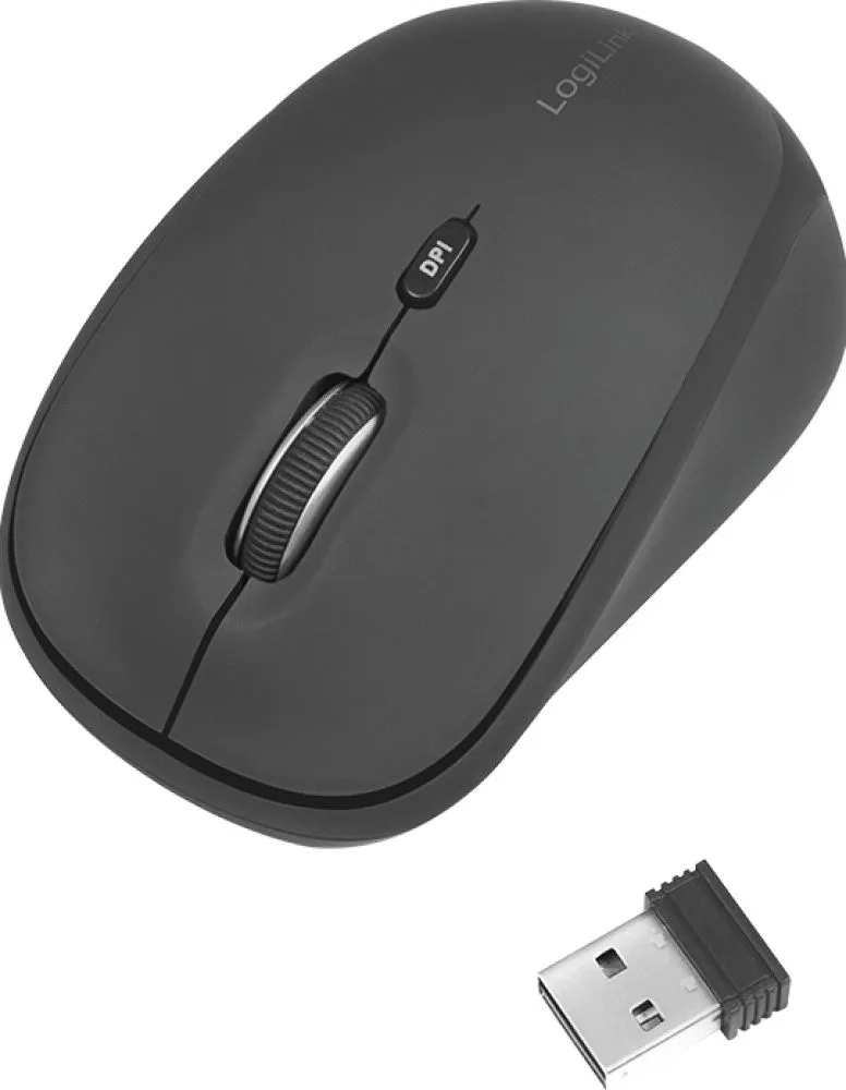 muis radio 2,4 GHz 3-Button, zwart de LogiLink – jaquette