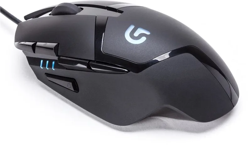 G 910-004070 muis Gamen Ambidextrous USB Type-A Optisch 4000 DPI van Logitech G, Zwart – cover