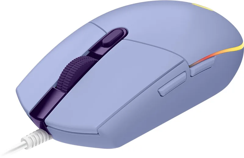 G102 LIGHTSYNC muis - 8000 DPI - Instelbare RGB - 6 buttons lay-out by Logitech G, Purple – cover