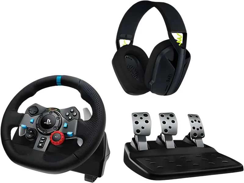 G29 Driving Force Gaming Stuurwiel + G435 gaming headset - PlayStation 4 - PlayStation 5 van Logitech G – cover