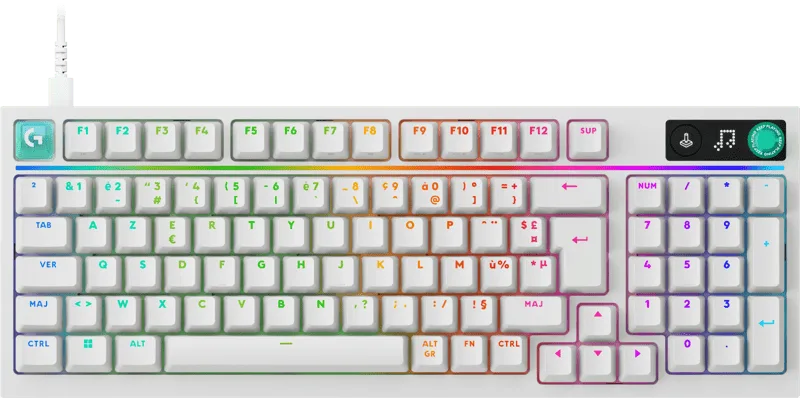 G316 X 98 Bedrade Gaming Toetsenbord Wit by Logitech G, AZERTY – cover