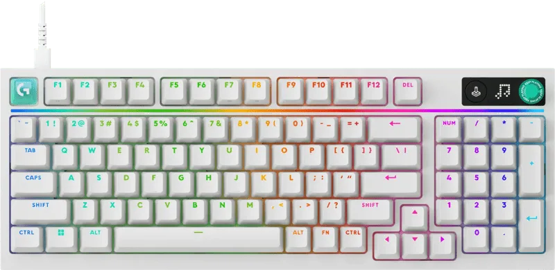 G316 X 98 Bedrade Gaming Toetsenbord Wit van Logitech G, US – cover