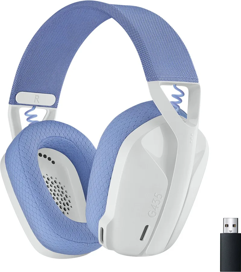 G435 LIGHTSPEED - Draadloze Gaming Headset - Bluetooth - PC, Mobile by Logitech G, White – cover