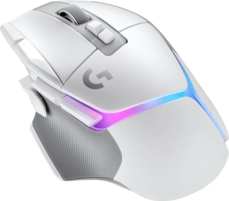 G502 X Plus - Draadloze Gaming Muis - Rechtshandig - Optisch - RGB de Logitech G, Blanc – jaquette