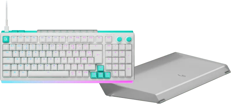 G512 X 98 Gaming Toetsenbord Wit + Polssteun van Logitech G, AZERTY – cover