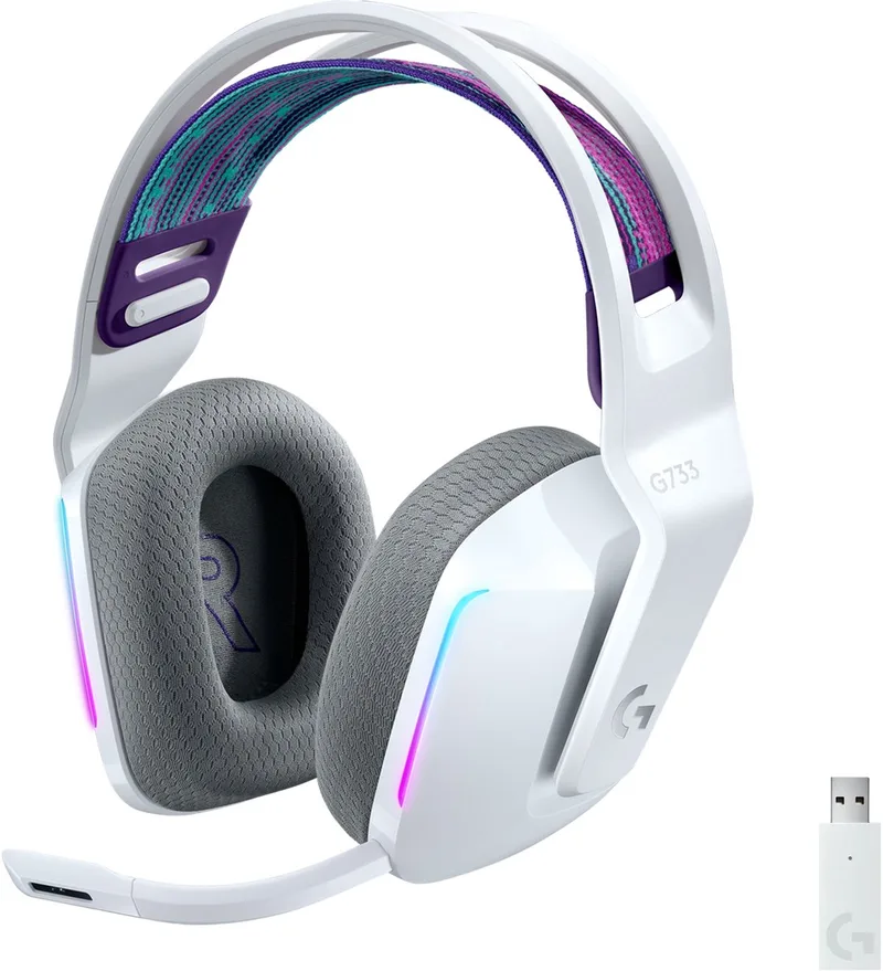 G733 LIGHTSPEED - Draadloze Gaming Headset - PS5/PS4 & PC van Logitech G, Wit – cover