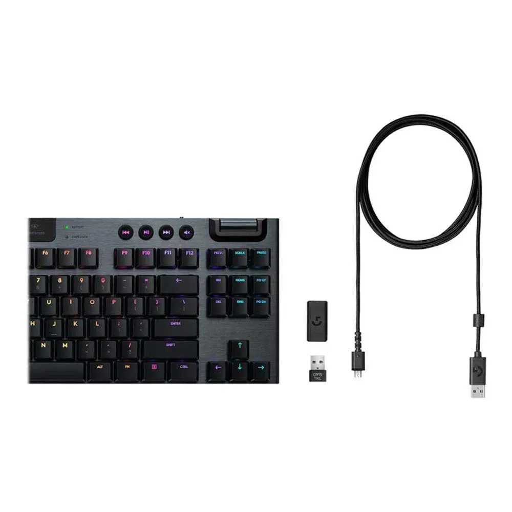 Logitech Clavier Mécanique Sans Fil Gaming G915 Lightspeed Tkl Tactile de Logitech G – jaquette
