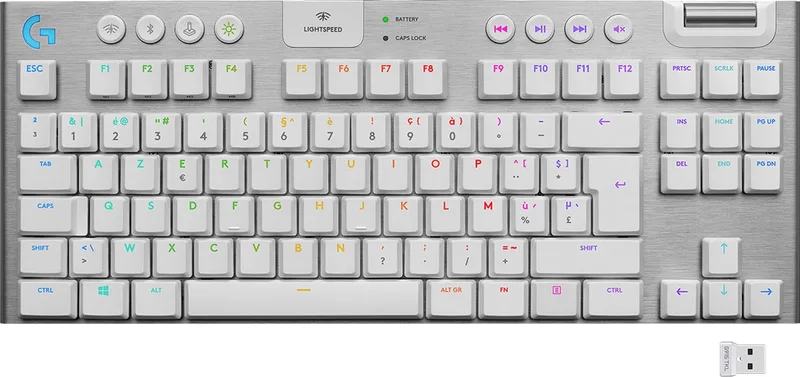 G915 TKL - Mechanisch Gaming Keyboard - Draadloos - Tactile - QWERTY (ISO) by Logitech G, White, US – cover
