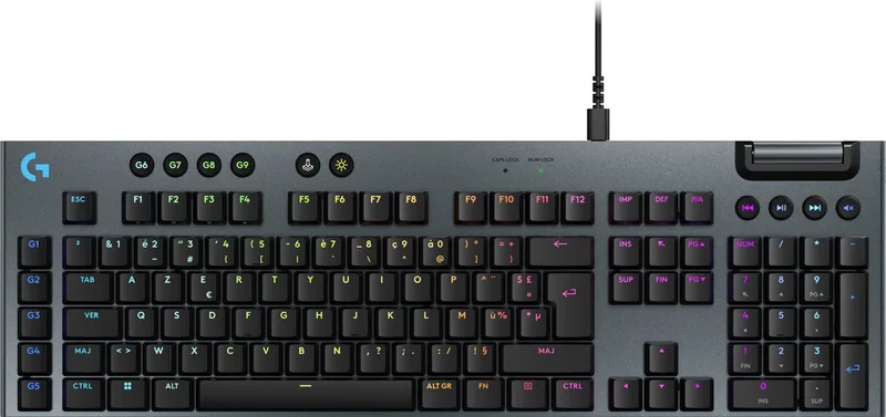 G915 X - Bedraad Gaming Toetsenbord - Tactile de Logitech G, Noir, FR – jaquette
