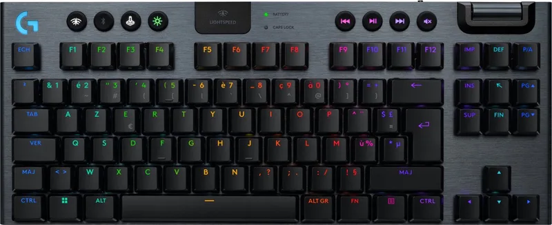 G915 X LIGHTSPEED toetsenbord Gamen USB + RF Wireless + Bluetooth by Logitech G, Black, FR – cover