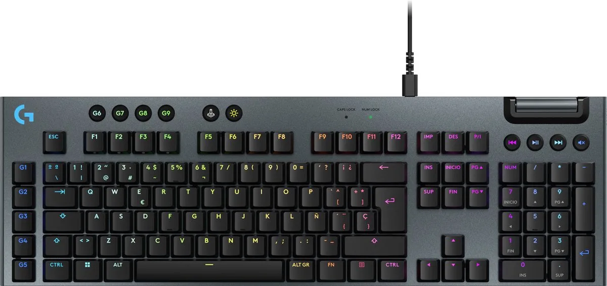G915 X toetsenbord Gamen USB Zwart by Logitech G, Black, ES – cover