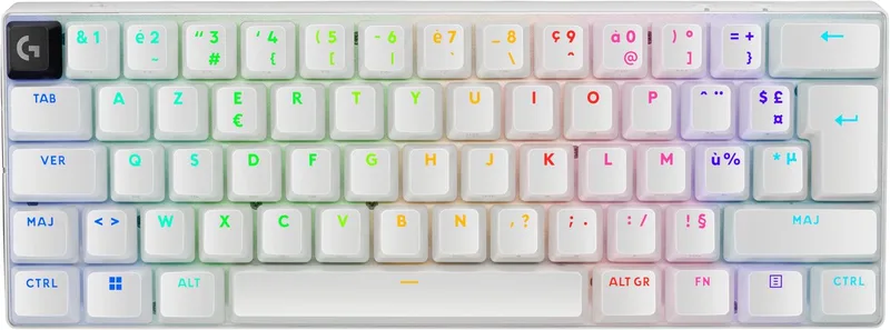 PRO X 60 Lightspeed - Draadloos Gaming Toetsenbord - RGB - Tactile de Logitech G, Blanc, AZERTY – jaquette