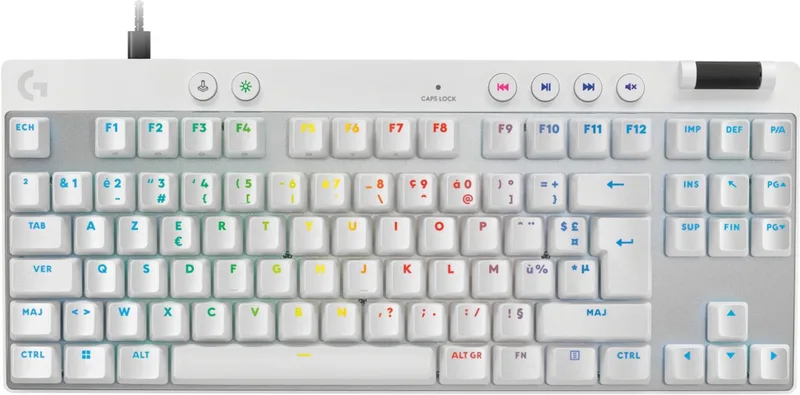 Pro X TKL Rapid - Bedrade Gaming Toetsenbord de Logitech G, Blanc, FR – jaquette