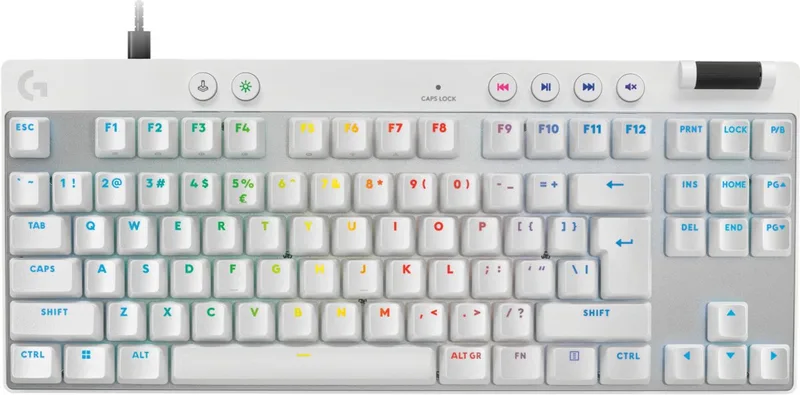Pro X TKL Rapid - Bedrade Gaming Toetsenbord van Logitech G, Wit, US – cover